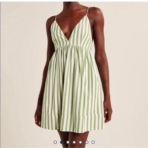 Abercrombie & Fitch Striped Babydoll Mini Dress size SMALL